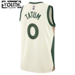 Maillot NBA Boston Celtics Jayson Tatum Nike 2023-24 City Edition Blanc Swingman - Enfant